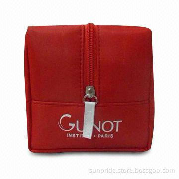 Quadrate Cosmetic Bag, Made of Polyester and 190T PU, Customize Logos are Accepted